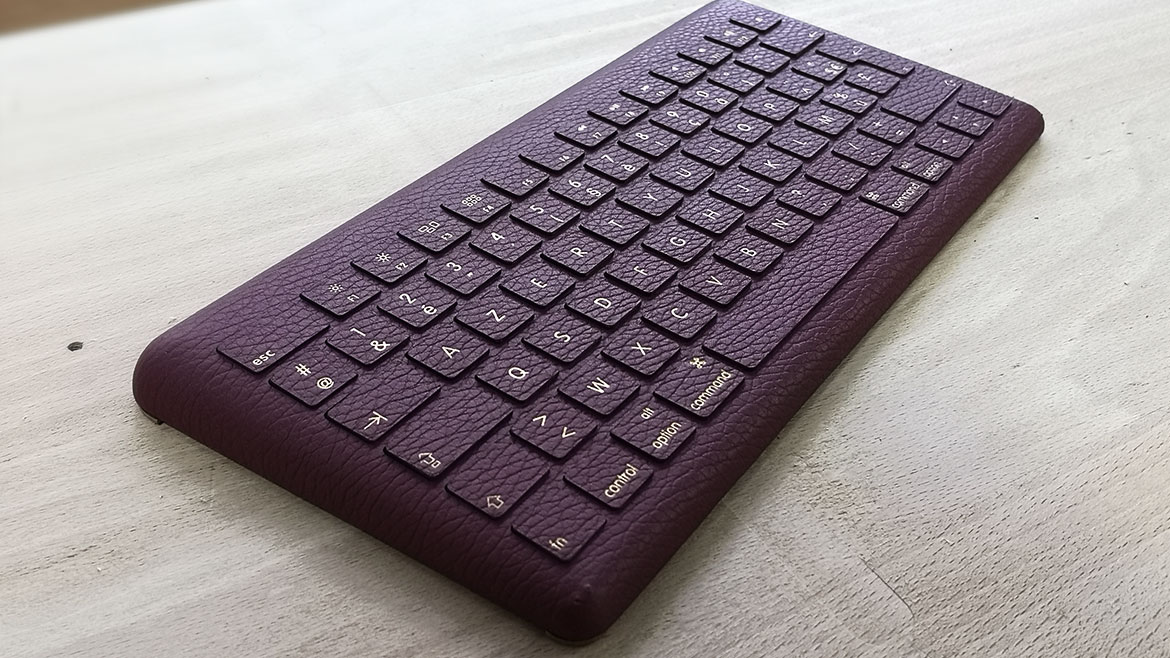 slip - couverture en cuir pour magic keyboard